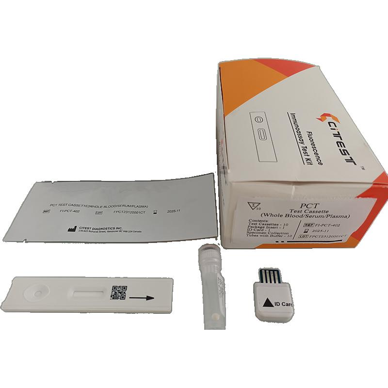 Тест касета для виявлення прокальцитоніну (PCT) ( Citest, кат.ном.VT-FI-PCT-402)